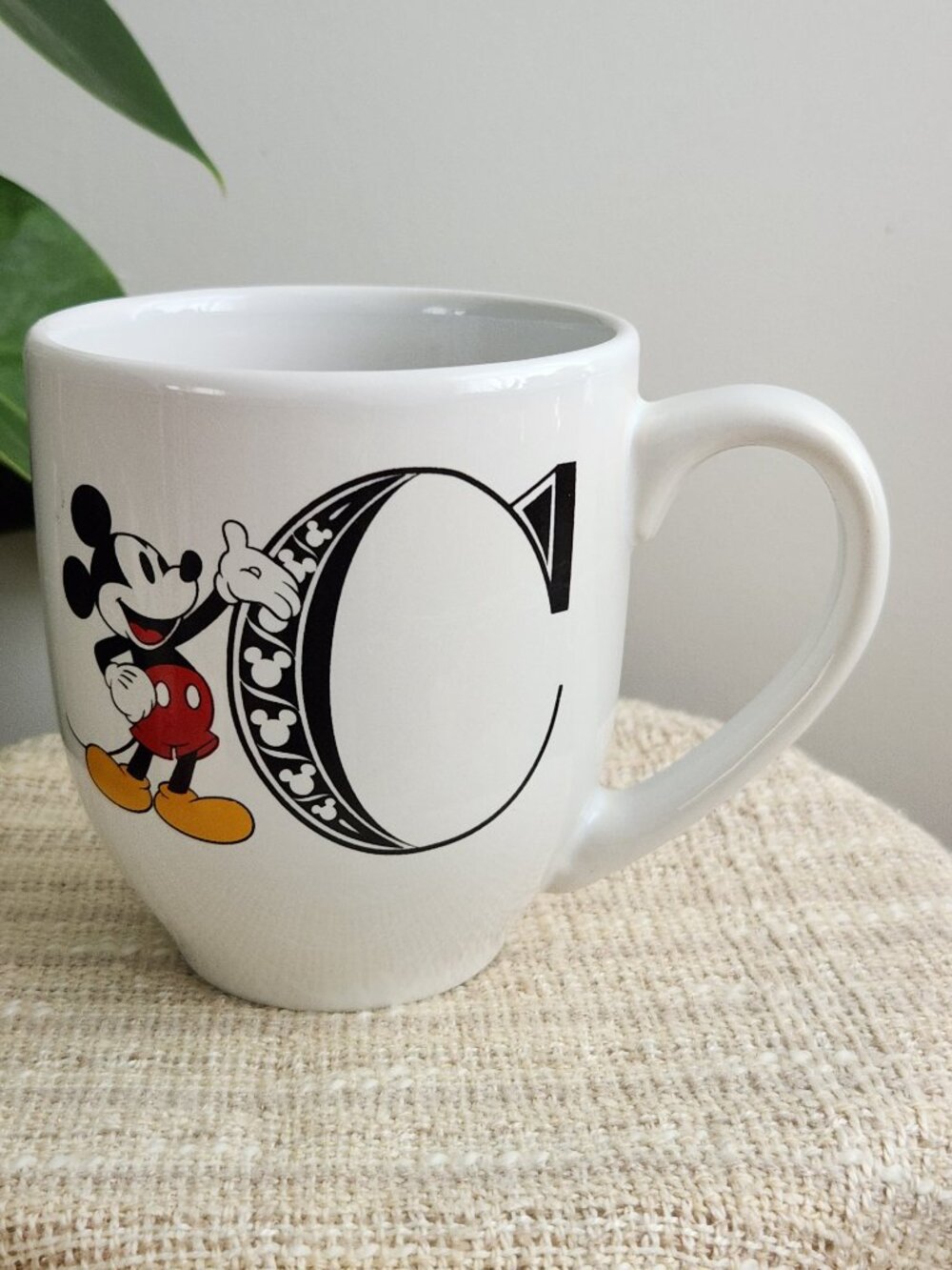 Disney Mickey Mouse Capital Letter "C" Cup Mug Monogram